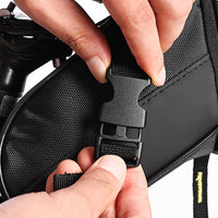 Bike Saddle Bag Under Seat Bike Bag with Reflective Strip Black