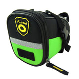 Bike Saddle Bag Under Seat Bike Bag with Reflective Strip Green