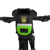 Bike Saddle Bag Under Seat Bike Bag with Reflective Strip Green