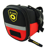 Bike Saddle Bag Under Seat Bike Bag with Reflective Strip Red