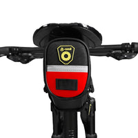 Bike Saddle Bag Under Seat Bike Bag with Reflective Strip Red