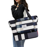 Foldable Large Capacity Travel Duffel Bag Overnight Bag Dry and Wet Separation Travel Bag Black