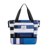 Foldable Large Capacity Travel Duffel Bag Overnight Bag Dry and Wet Separation Travel Bag Blue