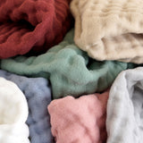 6Pcs 100% Cotton 50 x 25cm Baby Burping Cloths for Newborn Baby