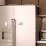 2Pcs Fridge Freezer Door Lock with Password for Refrigerator Cabinets Drawers White