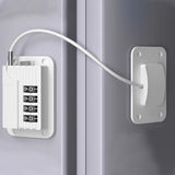 2Pcs Fridge Freezer Door Lock with Password for Refrigerator Cabinets Drawers White