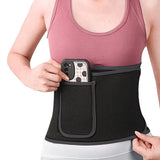 Waist Trainer Sweat Band Sport Waist Shaper Belt for Men Women Black