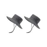 Bucket Hat Wide Brim Sun Hat Hiking Fisherman Hat Grey