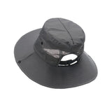 Bucket Hat Wide Brim Sun Hat Hiking Fisherman Hat Grey