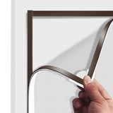 Adjustable DIY Magnetic Window Screen Fiberglass Mesh Screen White