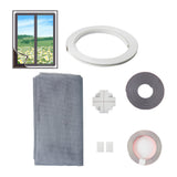 Adjustable DIY Magnetic Window Screen Fiberglass Mesh Screen White