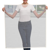 Adjustable DIY Magnetic Window Screen Fiberglass Mesh Screen White
