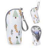 Portable Baby Feeding Milk Bottle Warmer Bag Insulation Thermal Bag Baby Bottle Holder White