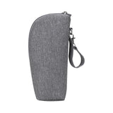 Portable Baby Feeding Milk Bottle Warmer Bag Insulation Thermal Bag Baby Bottle Holder Grey