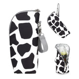 Portable Baby Feeding Milk Bottle Warmer Bag Insulation Thermal Bag Baby Bottle Holder White and Black