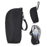 Portable Baby Feeding Milk Bottle Warmer Bag Insulation Thermal Bag Baby Bottle Holder Black