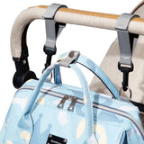 Multifunctional Mommy Bag Large Capacity Backpack Blue