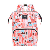 Multifunctional Mommy Bag Large Capacity Backpack Pink