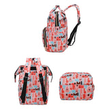 Multifunctional Mommy Bag Large Capacity Backpack Pink