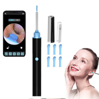 WiFi Visual Ear Wax Removal with Camera Ear Cleaner Tool Set Black