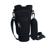 Water Bottle Carrier Bag for 40OZ Tumbler Water Bottle Holder Pouch with Phone Pocket Black