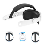 Adjustable VR Head Strap Replacement Accessories Compatible with Meta Quest 3 White