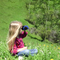 8X Magnification Kids Binocular Compact Shockproof Binoculars Blue