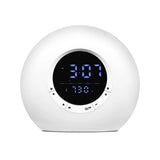 Touch Control RGB LED Wake Up Light with Bluetooth Speaker Digital Alarm Clock