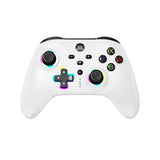 Wireless Bluetooth Game Controller RGB Lighting Programmable Remote for Nintendo Switch Lite/OLED White