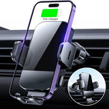 2-in-1 Wireless Car Charger Auto Clamping Phone Holder for Wireless Charging Phone