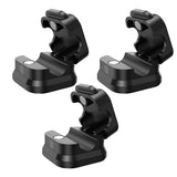 3Pcs Magnetic Cable Clips Self-Adhesive Cord Holder Under Desk Cable Management Wire Holder Black
