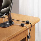 6Pcs Magnetic Cable Clips Self-Adhesive Cord Holder Under Desk Cable Management Wire Holder
