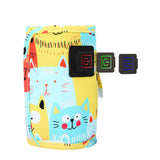 Travel USB Baby Bottle Warmer Milk Heater Bag Thermostat Portable Pouch Yellow