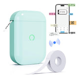Portale Label Printer Wireless Bluetooth Label Maker Machine with Label Paper Green
