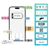 Portale Label Printer Wireless Bluetooth Label Maker Machine with Label Paper Green