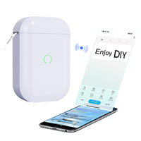 Portale Label Printer Wireless Bluetooth Label Maker Machine with Label Paper White