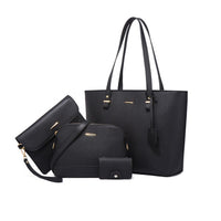 4-Piece Womens Purses and Handbags Set Tote Bag Shoulder Bag Card Holder