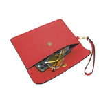 4-Piece Womens Purses and Handbags Set Tote Bag Shoulder Bag Card Holder Red