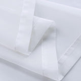 1 Pair of White Outdoor Sheer Curtains for Patio Water-Resistant