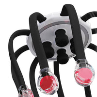 5-Mode Electric Head Scalp Massager Wireless Portable Vibration Octopus Claw Scalp Scratcher Black