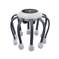 5-Mode Electric Head Scalp Massager Wireless Portable Vibration Octopus Claw Scalp Scratcher Gray