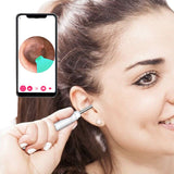 Wireless WiFi Ear Wax Remover with Otoscope Earwax Removal Tool Kit For Adult Kids White