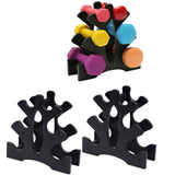 2Pcs 3-Tier Dumbbell Storage Rack Tree Stand Weight Rack Display Holder for Fitness Equipment Storage