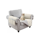 Water Resistant Split Recliner Couch Cover Non-Slip Sofa Chair Slipcovers White