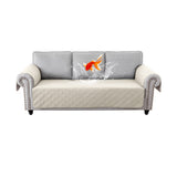 Water Resistant Split Recliner Couch Cover Non-Slip Sofa Chair Slipcovers White