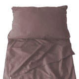 Portable Sleeping Sack Sheets Compact Camping Sheets for Adults Traveling Hotel Sleeping Bag Liner Brown