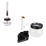 Electric Makeup Brush Cleaner and Dryer Machine Cosmetic Brush Spinner Cleaner for Most Size Brushes White