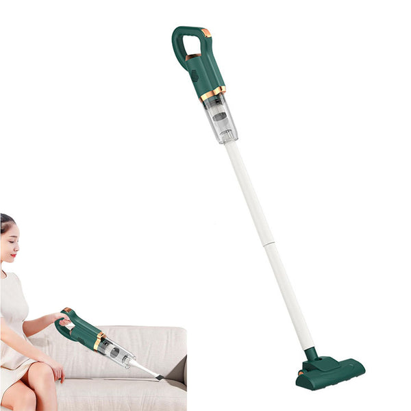 Cordless Electric Stick Vacuum Cleaner Handheld Vacuum Cleaner for Car Carpet Cleaning Green
