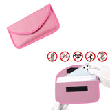 RFID Blocking Phone Pouch Wallet Case for Cell Phone Car Keys Bank Cards Pink