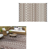 Geometric Pattern Floor Mat Camping Mat for Outdoor Patio Picnic Beach Style 4
